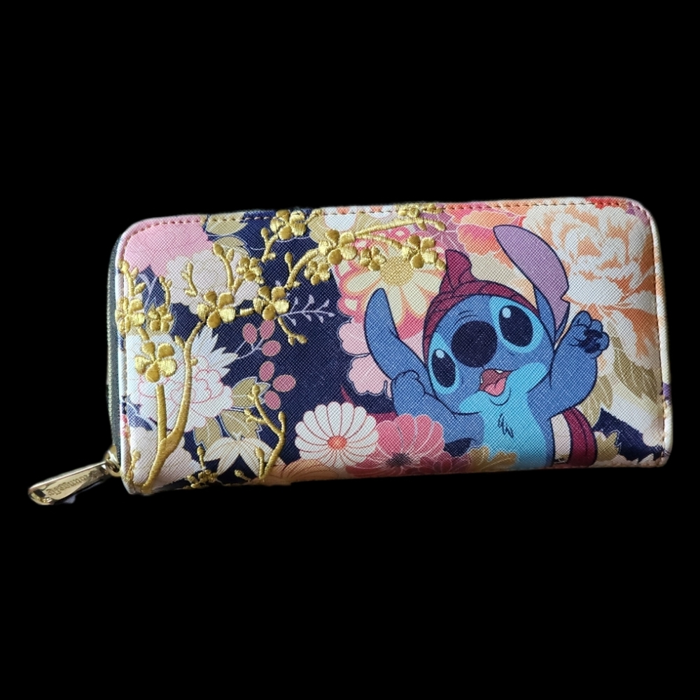 Loungefly Disney Lilo & Stitch Festival zip wallet